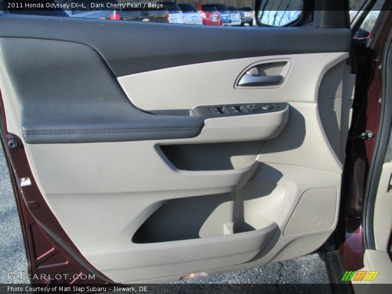 Dark Cherry Pearl / Beige 2011 Honda Odyssey EX-L