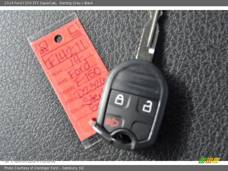 Sterling Grey / Black 2014 Ford F150 STX SuperCab