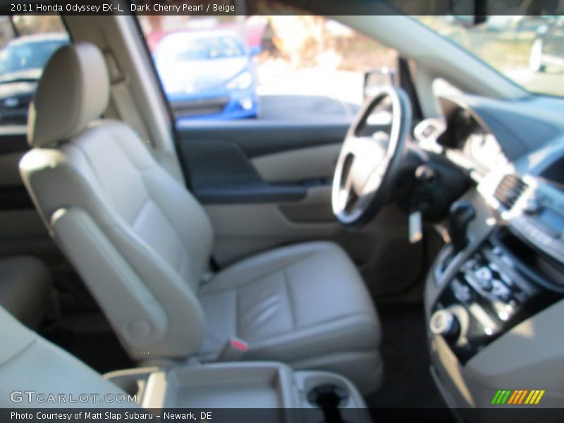 Dark Cherry Pearl / Beige 2011 Honda Odyssey EX-L