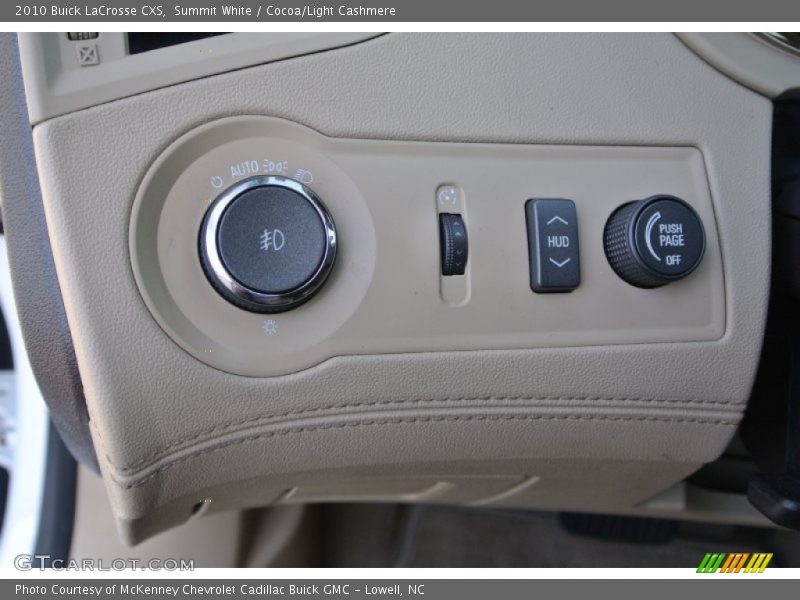 Summit White / Cocoa/Light Cashmere 2010 Buick LaCrosse CXS