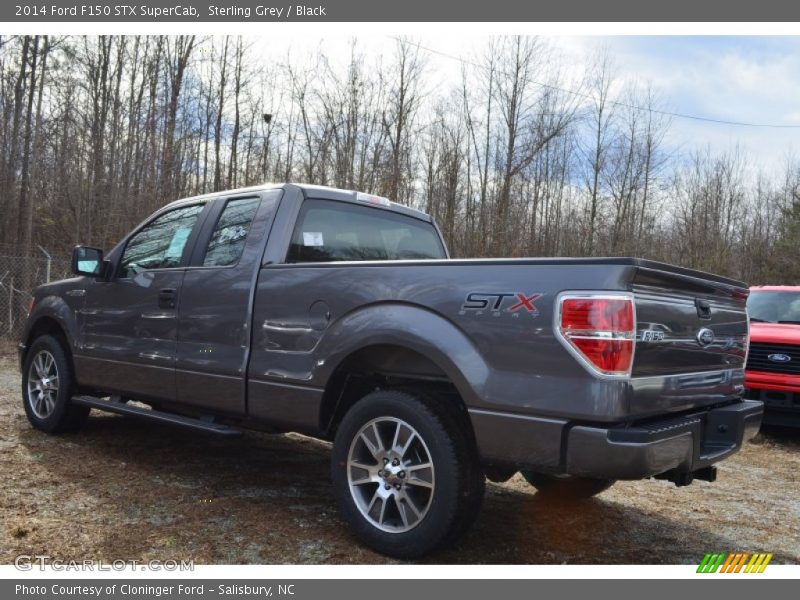 Sterling Grey / Black 2014 Ford F150 STX SuperCab
