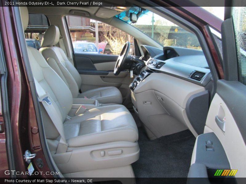 Dark Cherry Pearl / Beige 2011 Honda Odyssey EX-L
