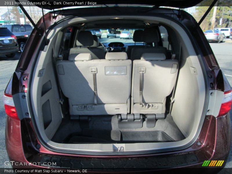 Dark Cherry Pearl / Beige 2011 Honda Odyssey EX-L