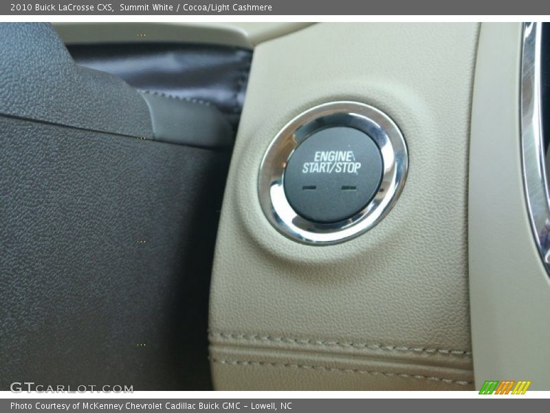 Summit White / Cocoa/Light Cashmere 2010 Buick LaCrosse CXS