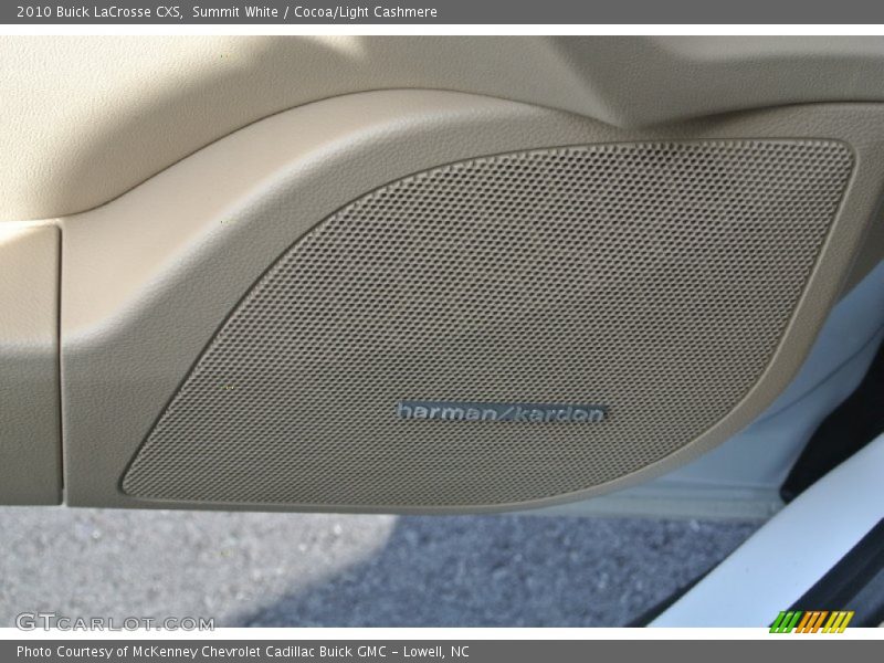 Summit White / Cocoa/Light Cashmere 2010 Buick LaCrosse CXS