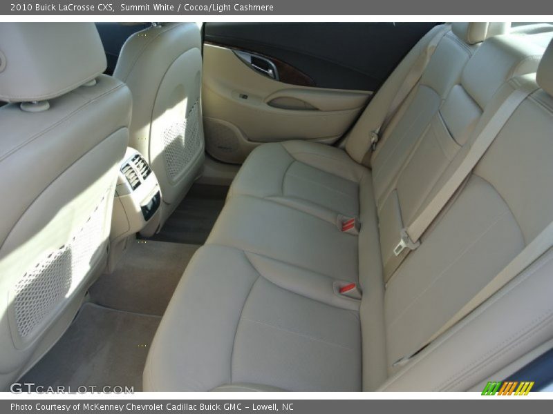 Summit White / Cocoa/Light Cashmere 2010 Buick LaCrosse CXS