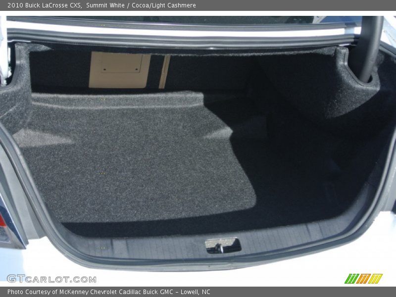 Summit White / Cocoa/Light Cashmere 2010 Buick LaCrosse CXS