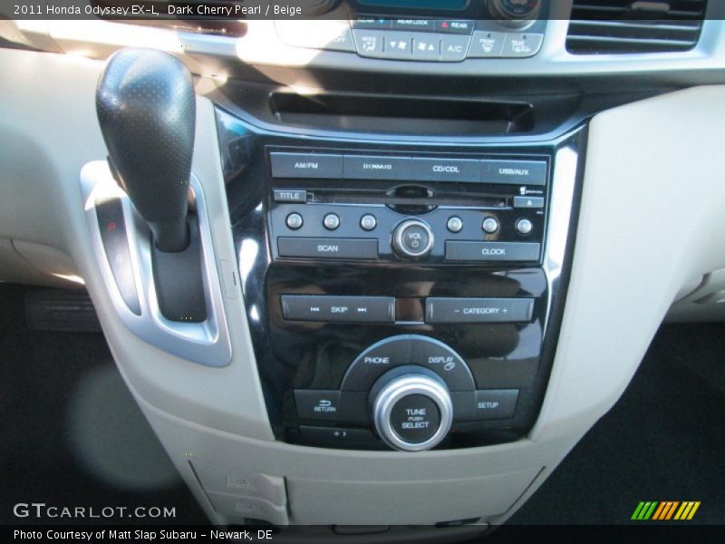 Dark Cherry Pearl / Beige 2011 Honda Odyssey EX-L