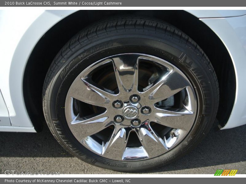 Summit White / Cocoa/Light Cashmere 2010 Buick LaCrosse CXS