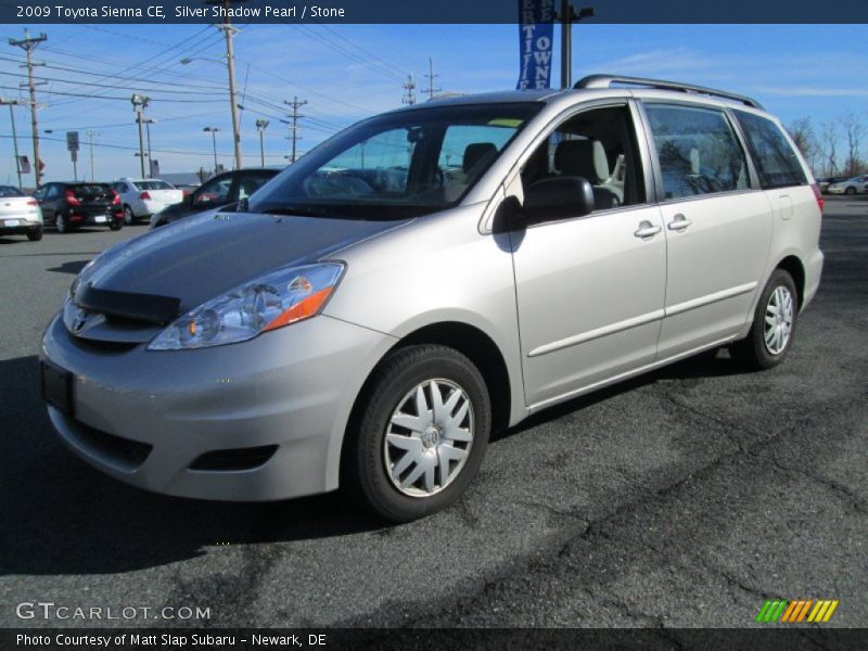 Silver Shadow Pearl / Stone 2009 Toyota Sienna CE