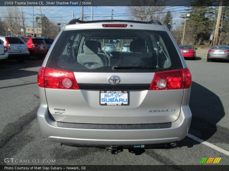 Silver Shadow Pearl / Stone 2009 Toyota Sienna CE
