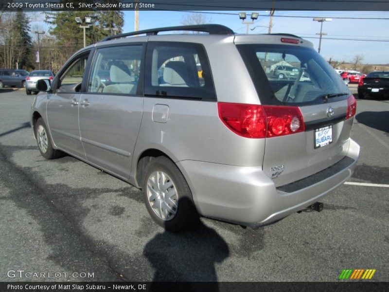 Silver Shadow Pearl / Stone 2009 Toyota Sienna CE