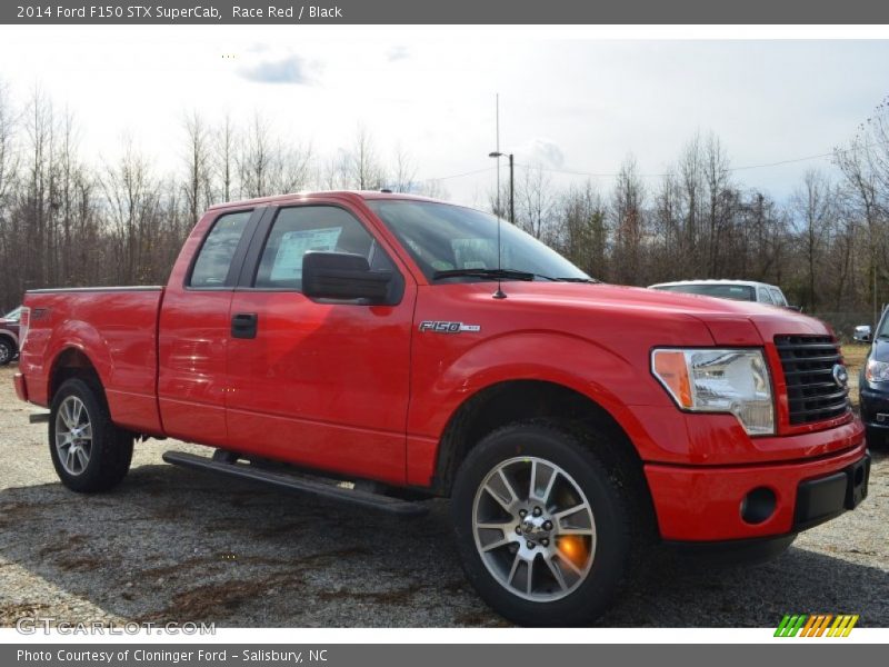 Race Red / Black 2014 Ford F150 STX SuperCab