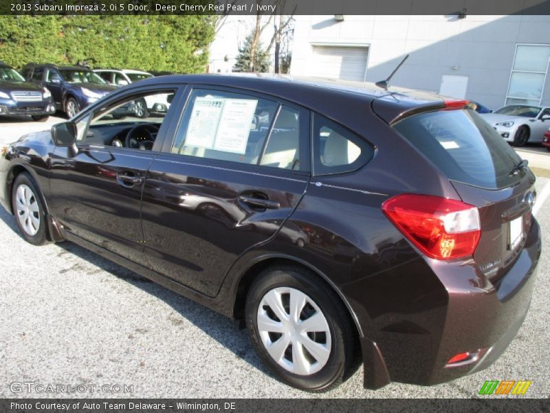 Deep Cherry Red Pearl / Ivory 2013 Subaru Impreza 2.0i 5 Door