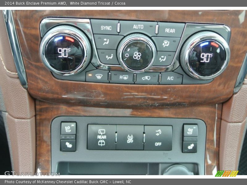 White Diamond Tricoat / Cocoa 2014 Buick Enclave Premium AWD
