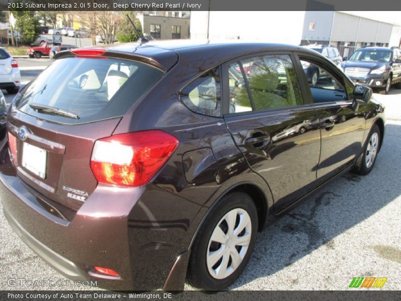 Deep Cherry Red Pearl / Ivory 2013 Subaru Impreza 2.0i 5 Door