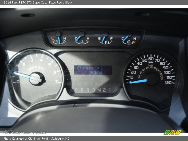 Race Red / Black 2014 Ford F150 STX SuperCab