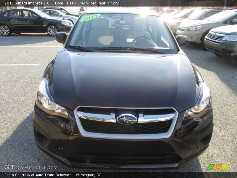 Deep Cherry Red Pearl / Ivory 2013 Subaru Impreza 2.0i 5 Door