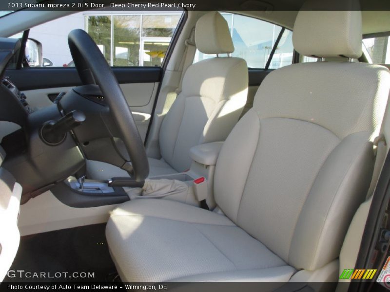 Deep Cherry Red Pearl / Ivory 2013 Subaru Impreza 2.0i 5 Door