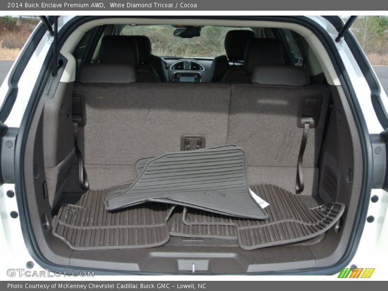White Diamond Tricoat / Cocoa 2014 Buick Enclave Premium AWD
