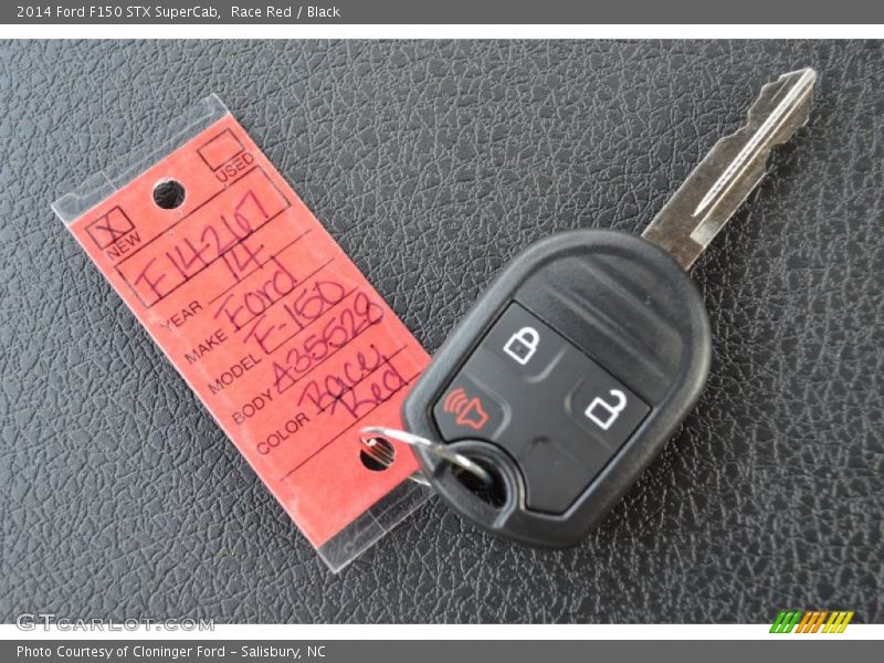 Race Red / Black 2014 Ford F150 STX SuperCab