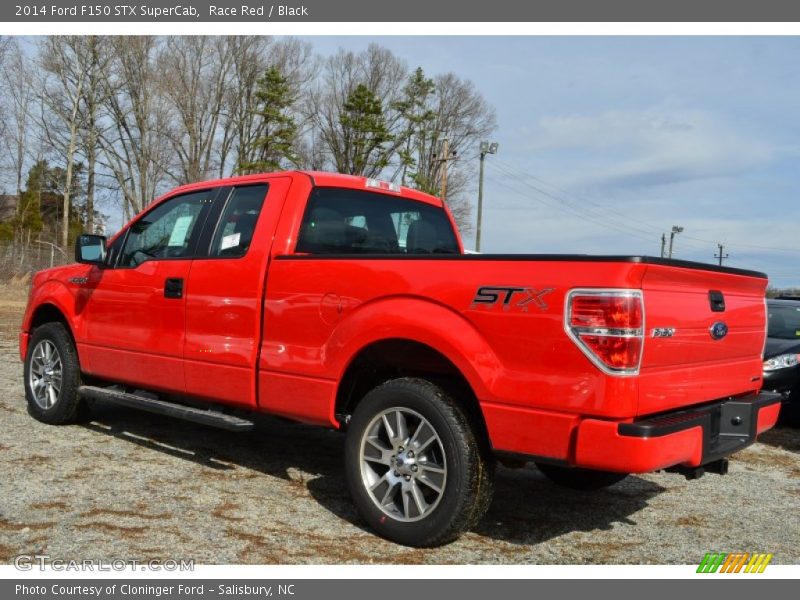 Race Red / Black 2014 Ford F150 STX SuperCab