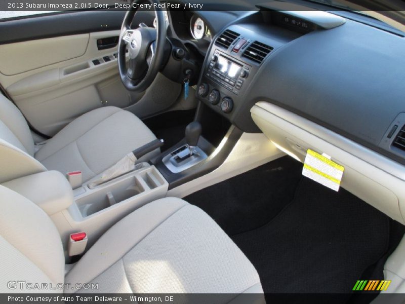 Deep Cherry Red Pearl / Ivory 2013 Subaru Impreza 2.0i 5 Door