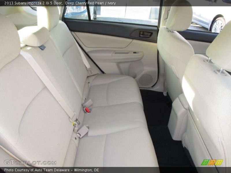 Deep Cherry Red Pearl / Ivory 2013 Subaru Impreza 2.0i 5 Door