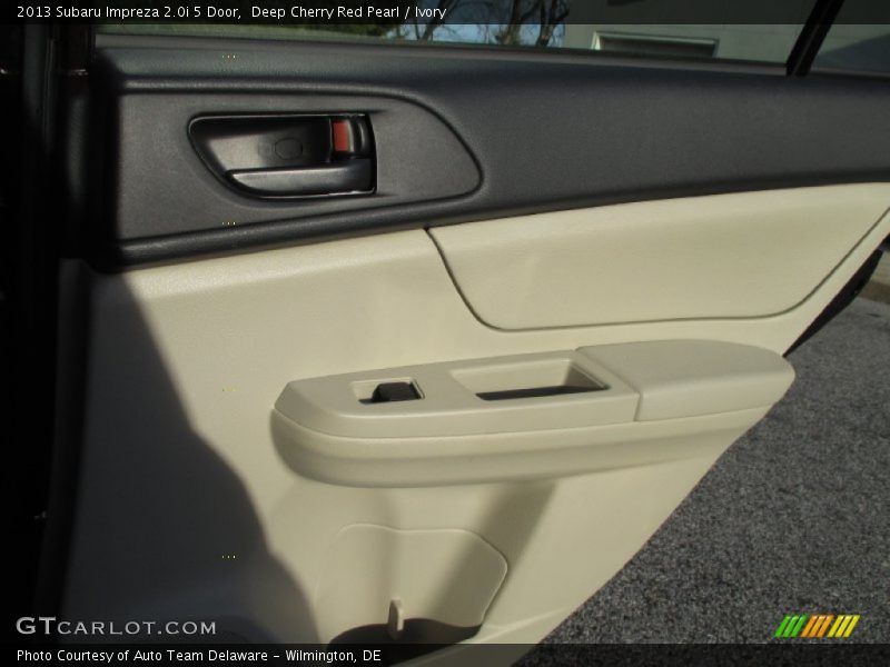 Deep Cherry Red Pearl / Ivory 2013 Subaru Impreza 2.0i 5 Door