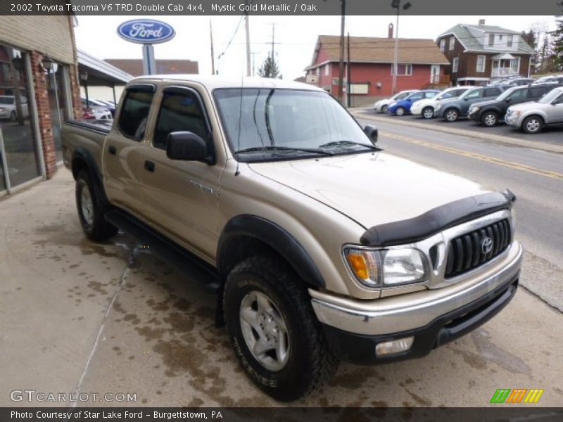 Mystic Gold Metallic / Oak 2002 Toyota Tacoma V6 TRD Double Cab 4x4