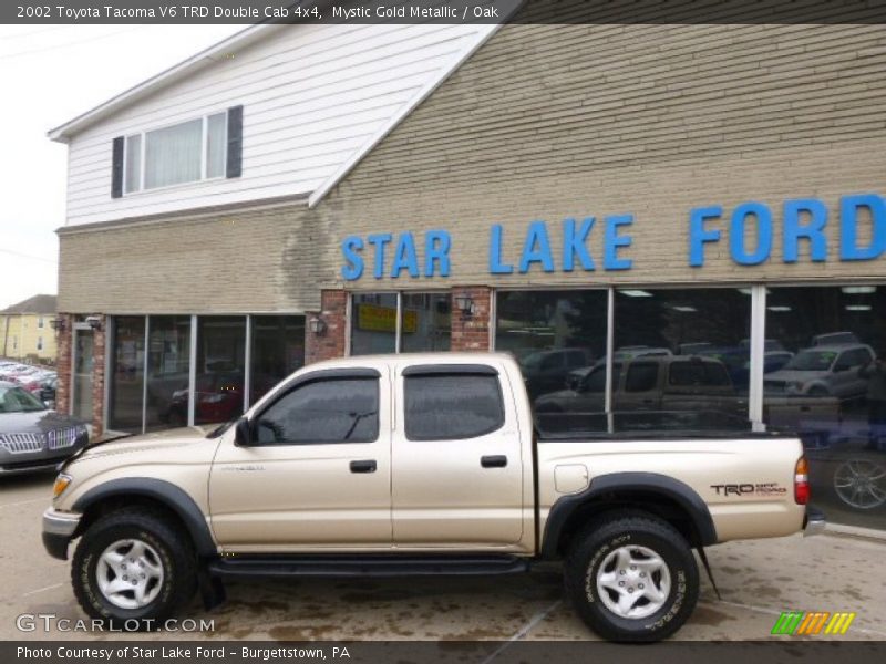 Mystic Gold Metallic / Oak 2002 Toyota Tacoma V6 TRD Double Cab 4x4