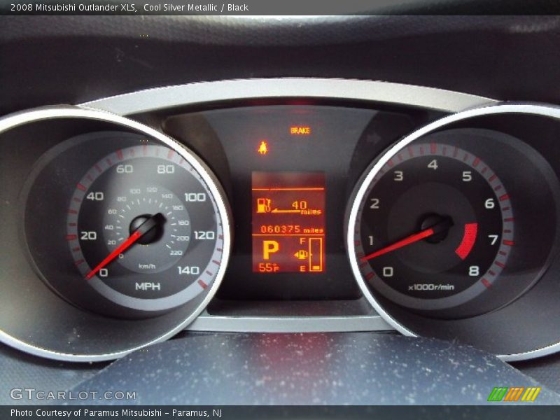 Cool Silver Metallic / Black 2008 Mitsubishi Outlander XLS