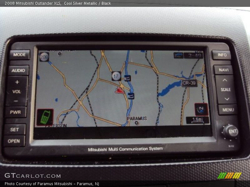 Cool Silver Metallic / Black 2008 Mitsubishi Outlander XLS