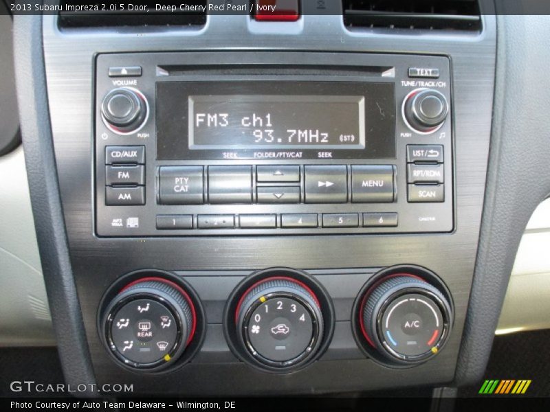 Deep Cherry Red Pearl / Ivory 2013 Subaru Impreza 2.0i 5 Door