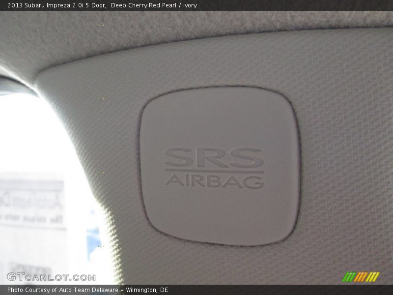 Deep Cherry Red Pearl / Ivory 2013 Subaru Impreza 2.0i 5 Door