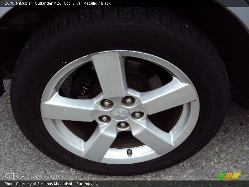 Cool Silver Metallic / Black 2008 Mitsubishi Outlander XLS
