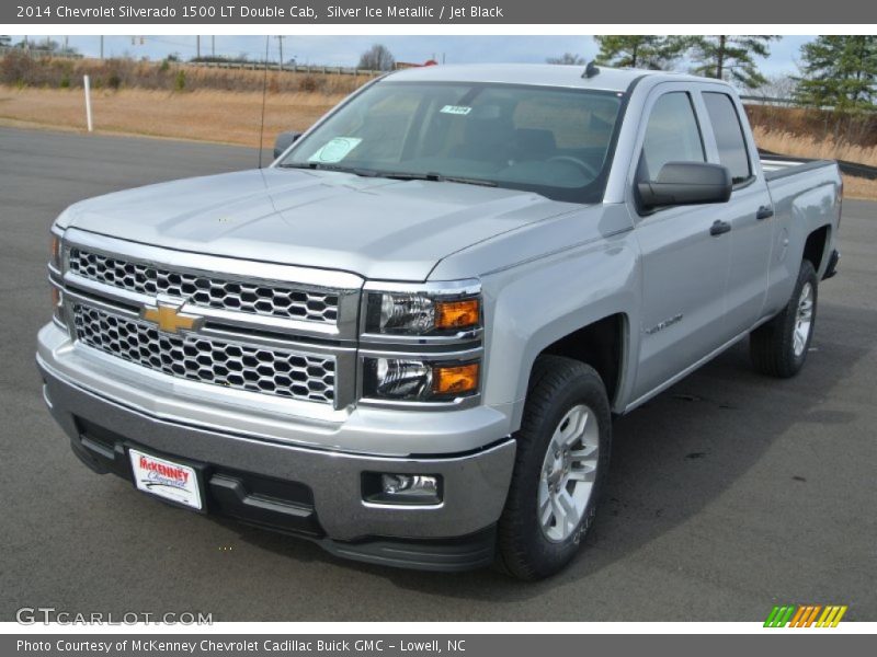 Silver Ice Metallic / Jet Black 2014 Chevrolet Silverado 1500 LT Double Cab