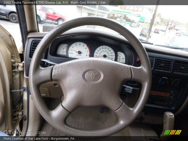 Mystic Gold Metallic / Oak 2002 Toyota Tacoma V6 TRD Double Cab 4x4