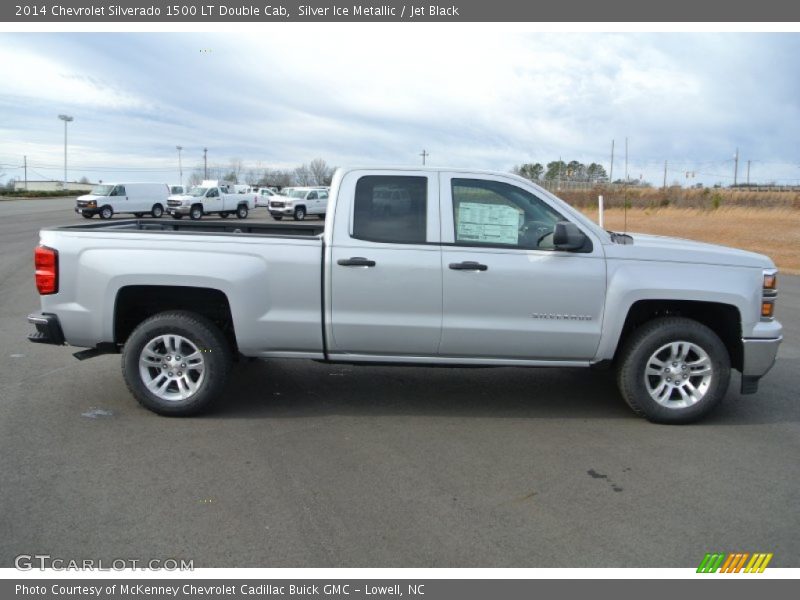 Silver Ice Metallic / Jet Black 2014 Chevrolet Silverado 1500 LT Double Cab