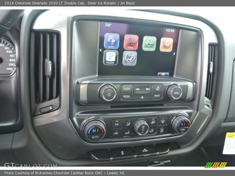 Silver Ice Metallic / Jet Black 2014 Chevrolet Silverado 1500 LT Double Cab