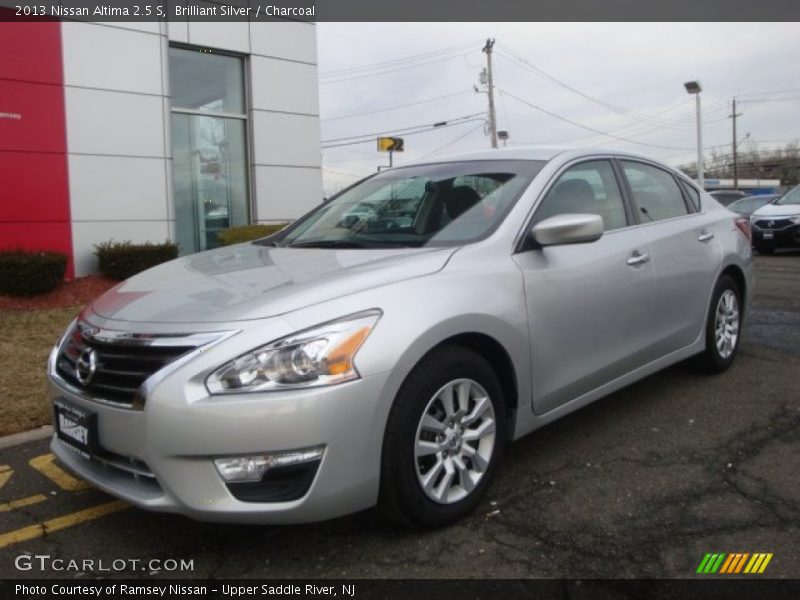 Brilliant Silver / Charcoal 2013 Nissan Altima 2.5 S