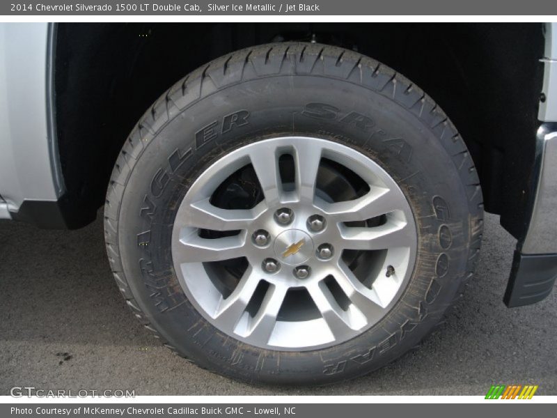 Silver Ice Metallic / Jet Black 2014 Chevrolet Silverado 1500 LT Double Cab