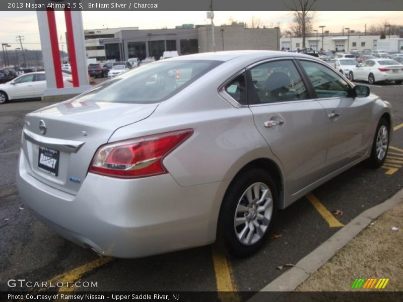 Brilliant Silver / Charcoal 2013 Nissan Altima 2.5 S