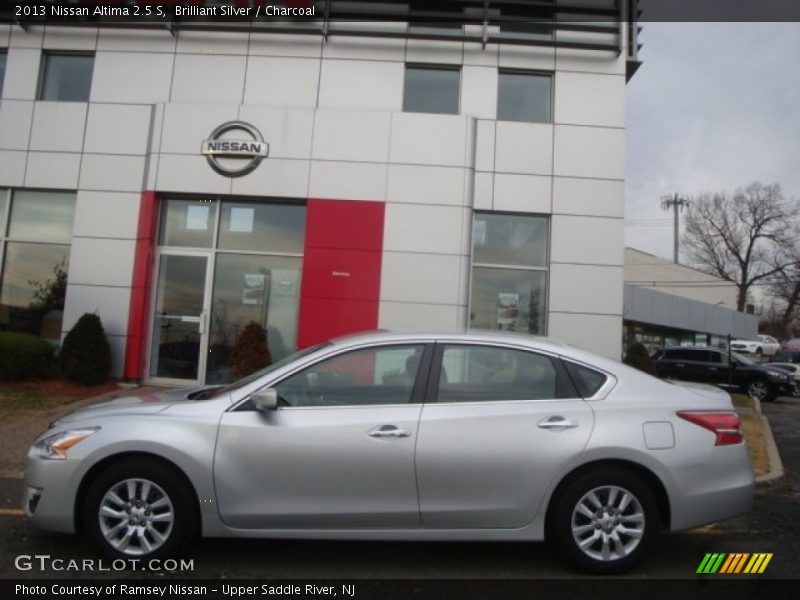 Brilliant Silver / Charcoal 2013 Nissan Altima 2.5 S