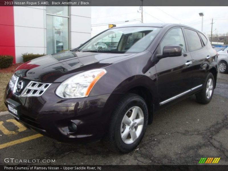 Black Amethyst / Black 2013 Nissan Rogue S AWD