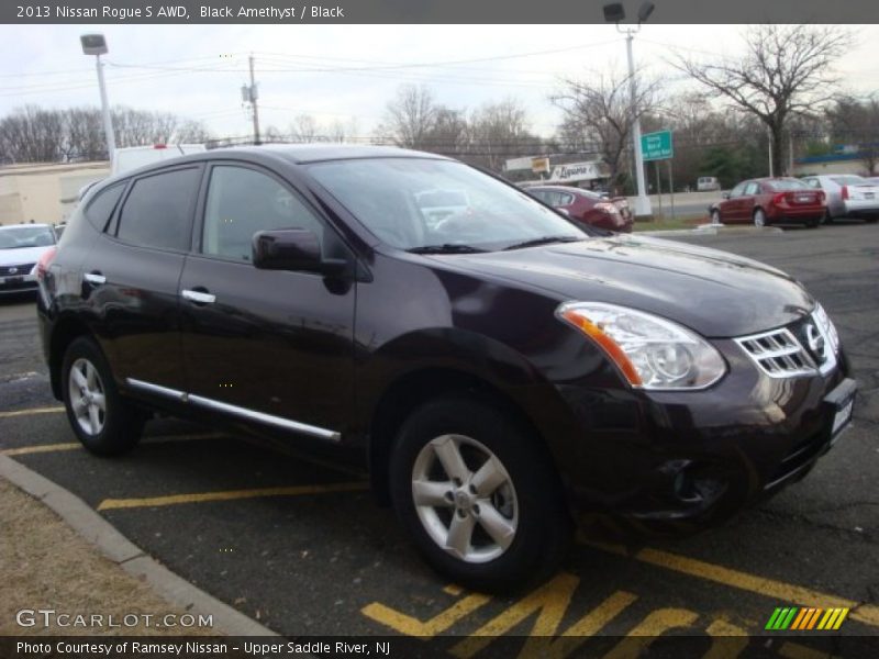 Black Amethyst / Black 2013 Nissan Rogue S AWD