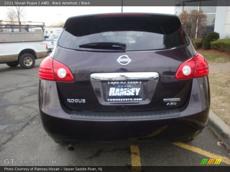 Black Amethyst / Black 2013 Nissan Rogue S AWD