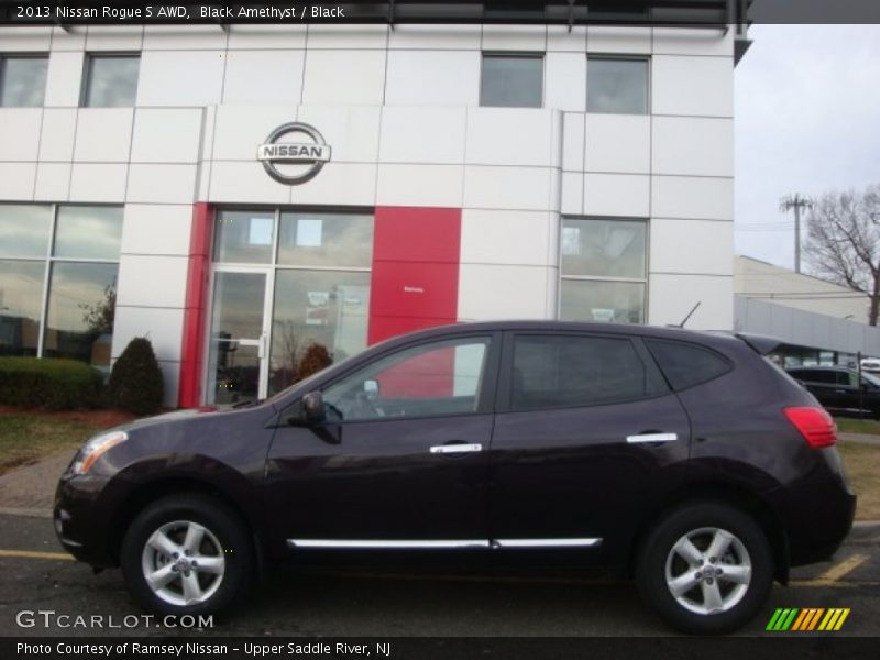 Black Amethyst / Black 2013 Nissan Rogue S AWD