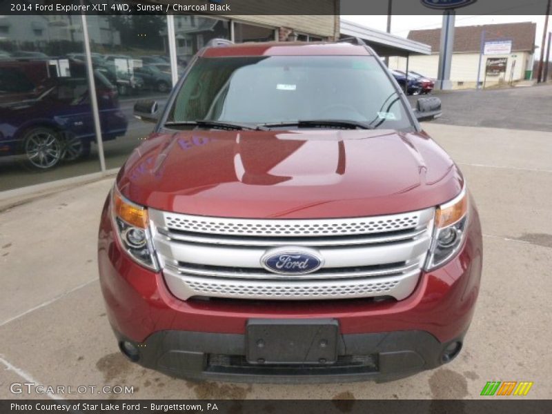 Sunset / Charcoal Black 2014 Ford Explorer XLT 4WD