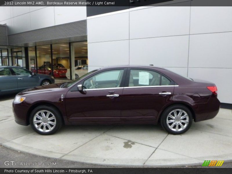 Bordeaux Reserve Metallic / Light Camel 2012 Lincoln MKZ AWD